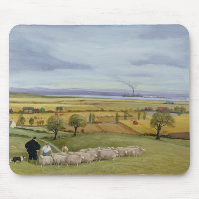 Mousepad Ilha do fazendeiro dos carneiros de Sheppey (Frente)