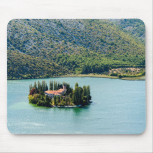Mousepad Ilha do mosteiro de Visovac - Croácia
