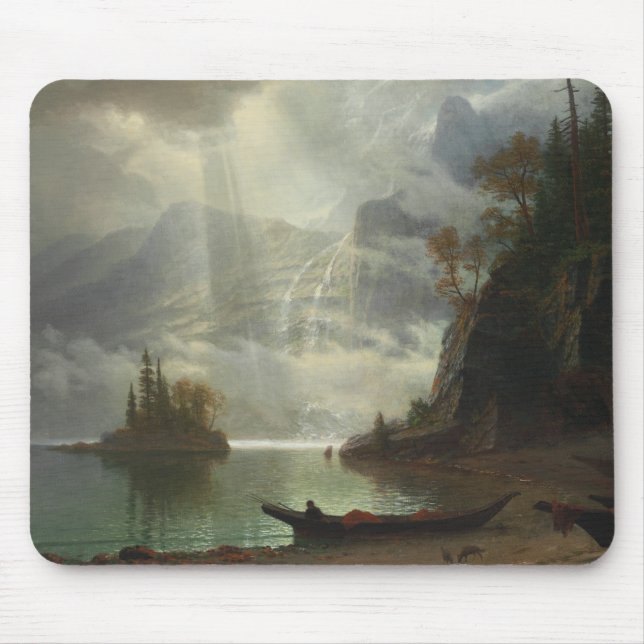 Mousepad Ilha no lago (óleo em canvas) (Frente)