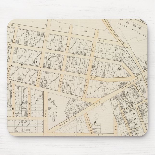 Mousepad Ilha Olneyville Providence Rhode (Frente)
