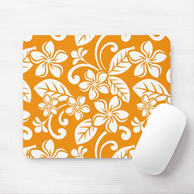 MOUSEPAD ILHA PLUMERIA (LARANJA) (Com mouse)