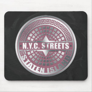 Mousepad Ilha Staten Cobrir Manhole