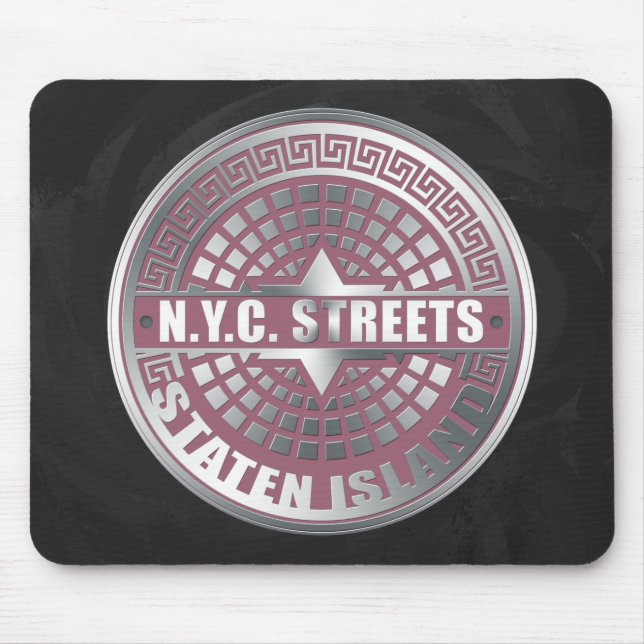 Mousepad Ilha Staten Cobrir Manhole (Frente)