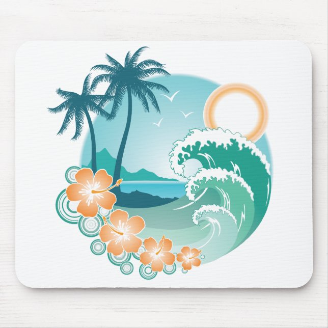 Mousepad Ilha Tropical (Frente)