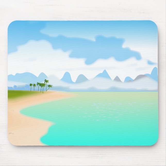 Mousepad Ilha Tropical (Frente)