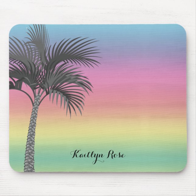Mousepad Ilha Tropical Sunset | Personalizado (Frente)