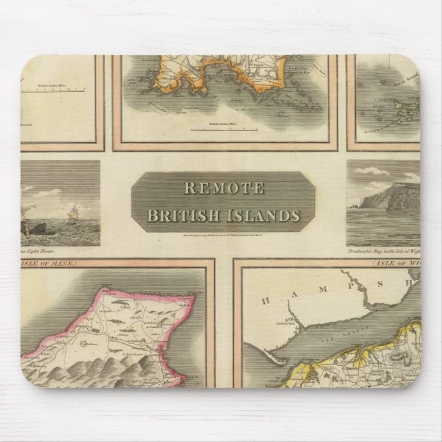 Mousepad Ilhas britânicas remotas (Frente)