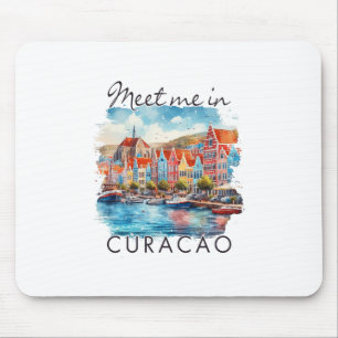 Mousepad Ilhas Caribenhas de Curaçao Viagem Encontro-me Em