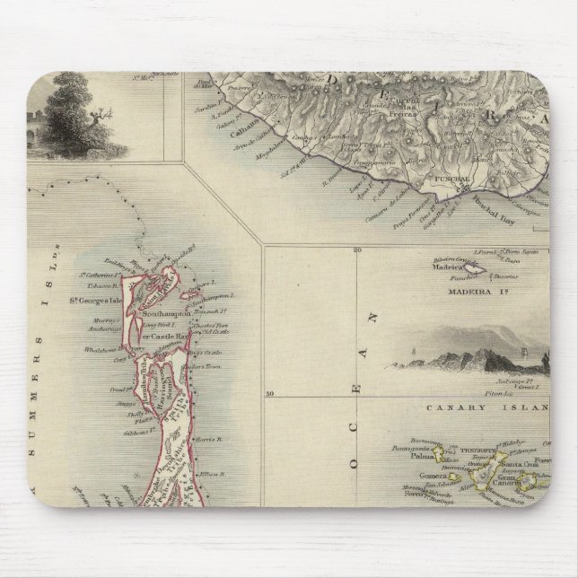 Mousepad Ilhas No Atlântico (Frente)