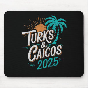 Mousepad Ilhas Turks Caicos 2025, Souvenirs de Vacation - U
