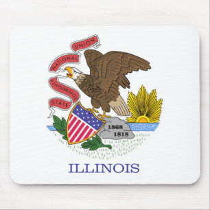 Mousepad Illinois Flag