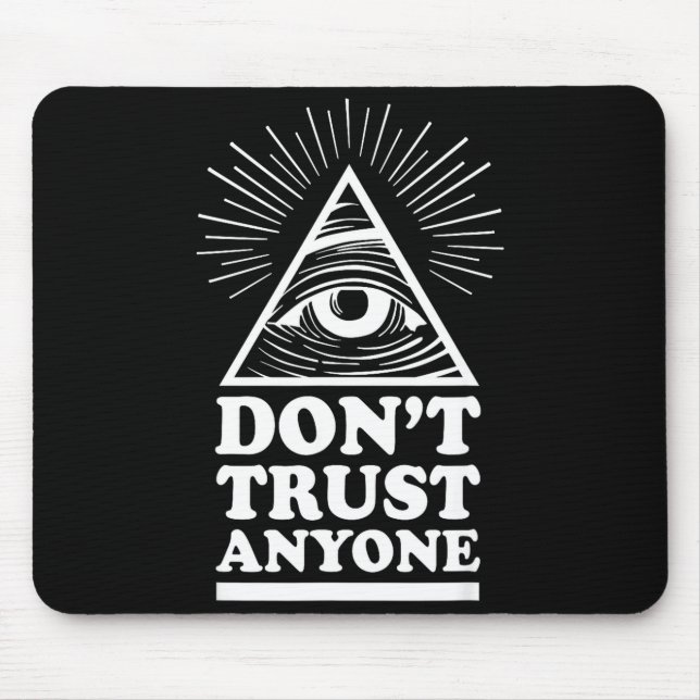 Mousepad Illuminati Don't Trust Anyone Eye Of Providence  (Frente)