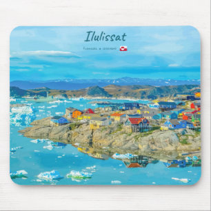 Mousepad Ilulissat, Groenlândia - Cidade dos Icebergs