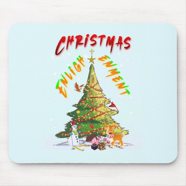 Mousepad Iluminação de Natal (Frente)