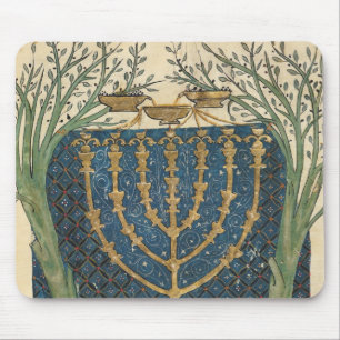 Mousepad Iluminação de um menorah, de