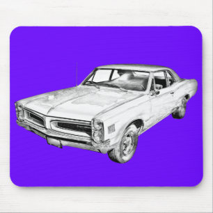 Mousepad Ilustração 1966 do carro de Pontiac Le Mans