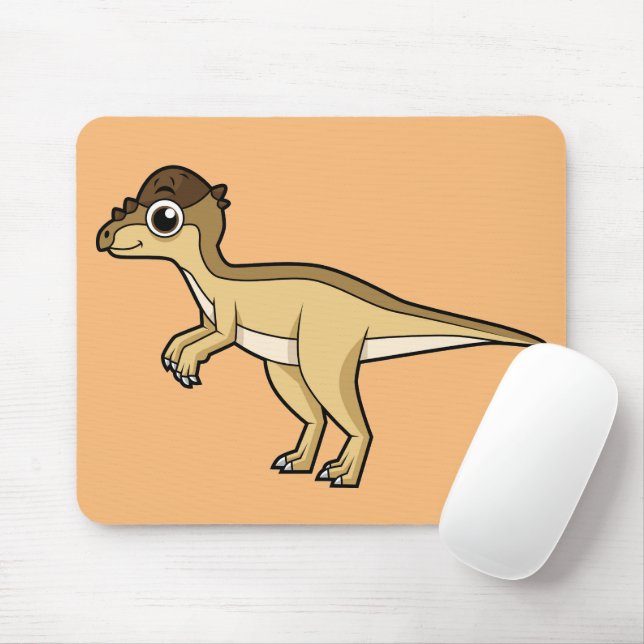 Mousepad Ilustração Bela De Um Dinossauro Paquicefalossauro (Com mouse)
