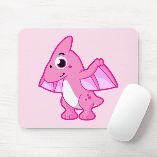 Mousepad Ilustração Bela De Um Pterodactilo. (Com mouse)