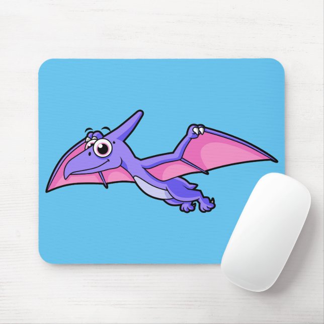 Mousepad Ilustração Bela De Um Pterodactilo Voador. (Com mouse)