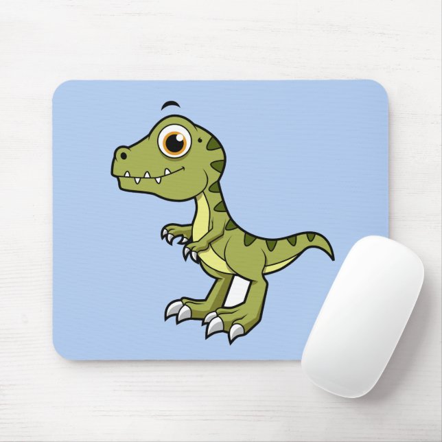 Mousepad Ilustração Bela De Um Tiranossauro Rex. (Com mouse)