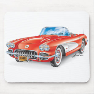 Mousepad Ilustração C1 Vermelha de Edward Eksi