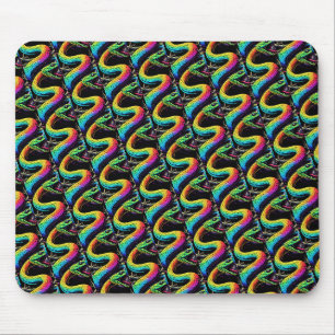 Mousepad Ilustração Colorida de Cobra