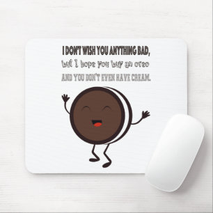 Mousepad Ilustração com umas citações sobre Oreo