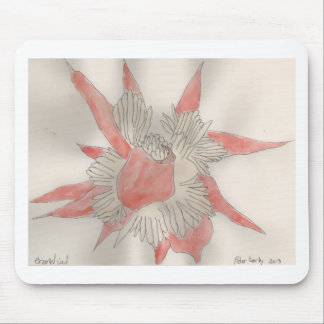 Mousepad Ilustração cor-de-rosa da flor