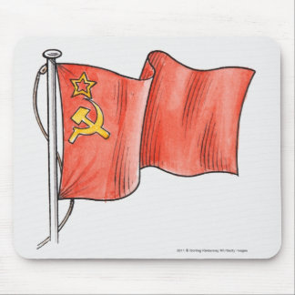 Mousepad Ilustração da bandeira soviética