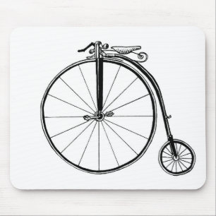 Mousepad Ilustração da Bicicleta Penny Farthing