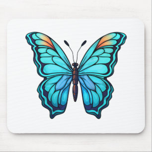 Mousepad Ilustração da borboleta de desenho animado
