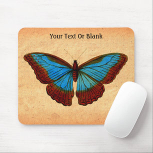 Mousepad Ilustração da Borboleta Vintage