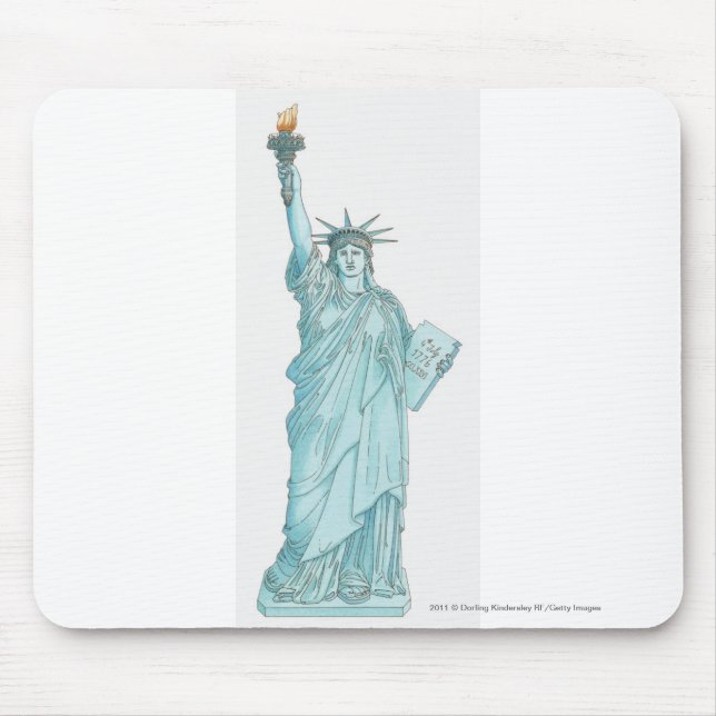 Mousepad Ilustração da estátua da liberdade (Frente)