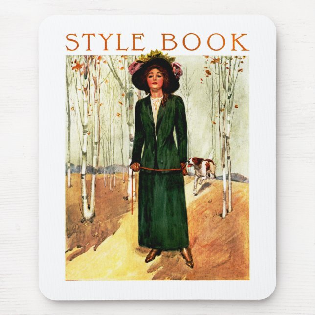 Mousepad Ilustração da Moda do Livro de Estilos (Frente)
