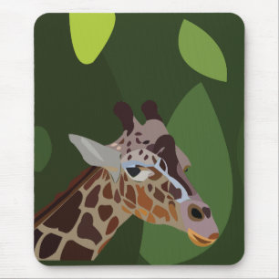 Mousepad Ilustração de Animal Girafa
