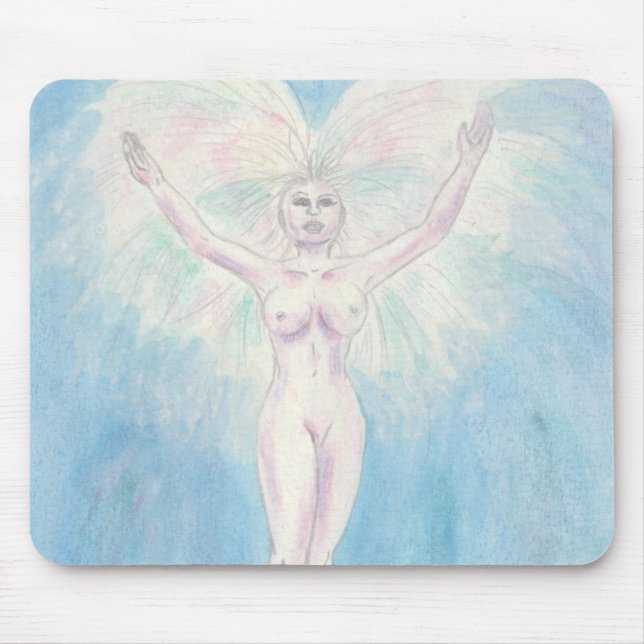 Mousepad Ilustração de Aquarela Pintura Mães de Ascensão (Frente)