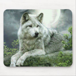 Mousepad Ilustração de Arte Imaginativa do Lobo Mais Vendid
