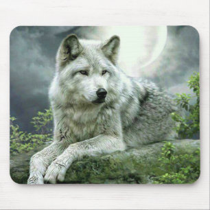 Mousepad Ilustração de Arte Imaginativa do Lobo Mais Vendid
