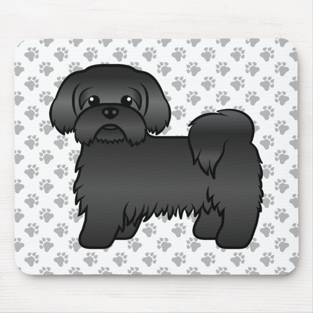 Mousepad Ilustração de cachorro de desenho animado fofo da  (Frente)