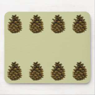 Mousepad Ilustração de cone de pinho