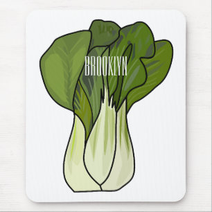 Mousepad Ilustração de desenho animado Bok choy