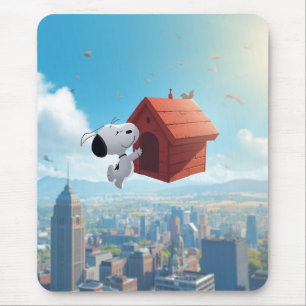 Mousepad Ilustração de Desenho Animado da Cidade Flutuante
