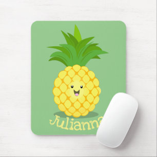 Mousepad Ilustração de desenho animado de abacaxi