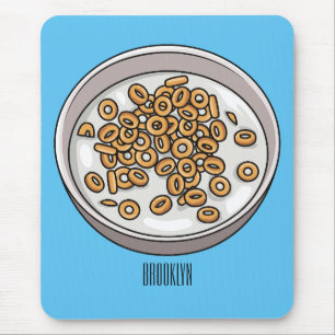 Mousepad Ilustração de desenho animado de cereais