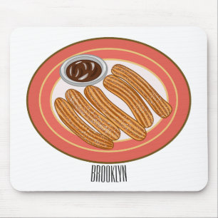 Mousepad Ilustração de desenho animado de Churro