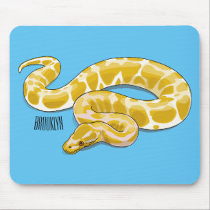 Mousepad ilustração de desenho animado de cobra python birm