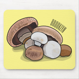 Mousepad Ilustração de desenho animado de cogumelo