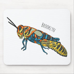 Mousepad Ilustração de desenho animado de gafanhoto de vara