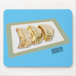 Mousepad Ilustração de desenho animado de Jiaozi / Chinês D