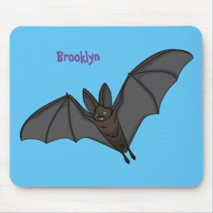 Mousepad Ilustração de desenho animado de morcegos grande